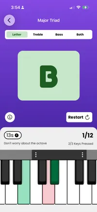 Quiz Screenshot of the app