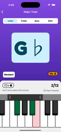 Quiz Screenshot of the app